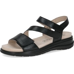 CAPRICE Sandales Plates Femme en Cuir Confortables, Noir (Black Nappa), 36 EU - Publicité CAPRICE Sandales Plates Femme en Cuir Confortables, Noir (Black Nappa), 36 EU - Publicité