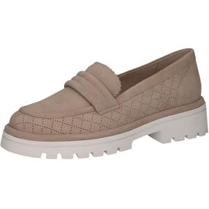 CAPRICE Mocassins Femme en Cuir à Talon Bloc, Beige (Sand Suede), 37 EU - Publicité CAPRICE Mocassins Femme en Cuir à Talon Bloc, Beige (Sand Suede), 37 EU - Publicité