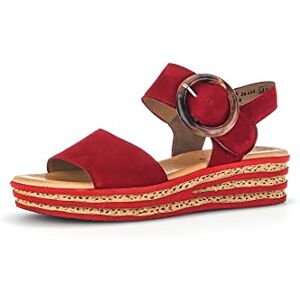 Gabor Femme Sandales, Dame Sandales à Plateforme,Sandale à Plateforme,Chaussure d'été,Confortable,Semelle épaisse,Rouge (Rubin),40.5 EU / 7 UK - Publicité Gabor Femme Sandales, Dame Sandales à Plateforme,Sandale à Plateforme,Chaussure d'été,Confortable,Semelle épaisse,Rouge (Rubin),40.5 EU / 7 UK - Publicité