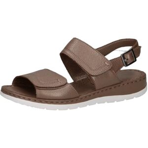 CAPRICE sandale compensée femme en cuir, Marron (TAUPE PERLATO), 36 EU - Publicité CAPRICE sandale compensée femme en cuir, Marron (TAUPE PERLATO), 36 EU - Publicité