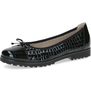 CAPRICE Ballerines Femme en Cuir avec nœud, Noir (Black Croco), 37 EU - Publicité CAPRICE Ballerines Femme en Cuir avec nœud, Noir (Black Croco), 37 EU - Publicité
