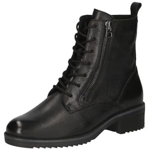 CAPRICE Comfort Bottines femme à lacets en cuir avec fermeture éclair, Noir (Black Nappa), 41 EU - Publicité CAPRICE Comfort Bottines femme à lacets en cuir avec fermeture éclair, Noir (Black Nappa), 41 EU - Publicité