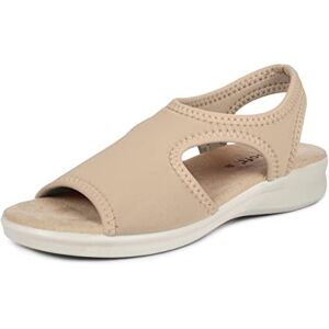 Aerosoft Sandales pour femme, extra légères et élastiques (beige, 36) - Publicité Aerosoft Sandales pour femme, extra légères et élastiques (beige, 36) - Publicité