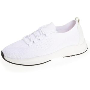 Isotoner Baskets Femme Slip on, Souple et léger, avec Lacets, 41 EU, Blanc - Publicité Isotoner Baskets Femme Slip on, Souple et léger, avec Lacets, 41 EU, Blanc - Publicité