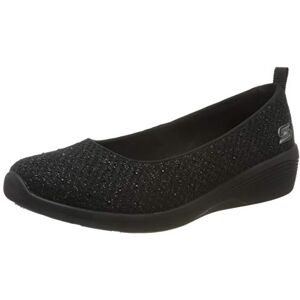 Skechers Modern Comfort Pantoufles pour Femme Arya – für echte Flacher Pantoufles, Noir Noir Métallique Tricot Noir Gunmetal Trim BBK, 40 - Publicité Skechers Modern Comfort Pantoufles pour Femme Arya – für echte Flacher Pantoufles, Noir Noir Métallique Tricot Noir Gunmetal Trim BBK, 40 - Publicité