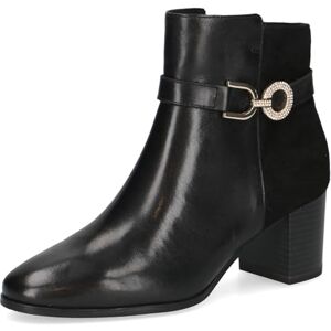 CAPRICE Bottines femme en cuir à talon bloc, Noir (Black Comb), 40,5 EU - Publicité CAPRICE Bottines femme en cuir à talon bloc, Noir (Black Comb), 40,5 EU - Publicité