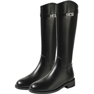 LNNLOO Bottes D'équitation D'automne (35-40), Bottes D'équitation À Bout Rond, Antidérapantes + Résistantes À L'eau, Talon Moyen (3-5 Cm) + Fermeture Éclair Arrière, Style Britannique,37,Black - Publicité LNNLOO Bottes D'équitation D'automne (35-40), Bottes D'équitation À Bout Rond, Antidérapantes + Résistantes À L'eau, Talon Moyen (3-5 Cm) + Fermeture Éclair Arrière, Style Britannique,37,Black - Publicité