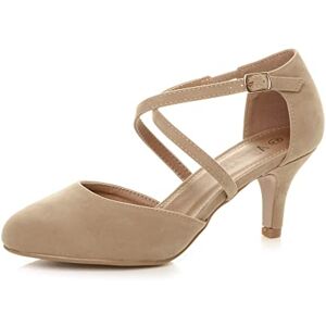 Ajvani Femmes talon mi-haut épais sangle croisée mariage soir sandales à lanières chaussures pointure 6 39 - Publicité Ajvani Femmes talon mi-haut épais sangle croisée mariage soir sandales à lanières chaussures pointure 6 39 - Publicité