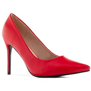 Andrés Machado Escarpins pour Femme por l´été en Simili Cuir à Bout Pointu AM5371 Talon Aiguille Talon Classique et Confortable Rouge, EU 35 - Publicité Andrés Machado Escarpins pour Femme por l´été en Simili Cuir à Bout Pointu AM5371 Talon Aiguille Talon Classique et Confortable Rouge, EU 35 - Publicité