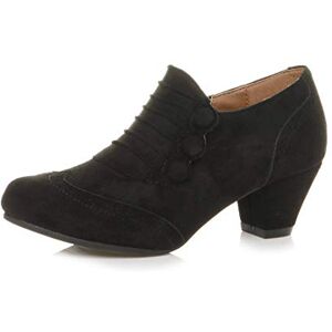 Ajvani Femmes talon moyen bouton travail richelieu bottes bottines pointure 7 40 - Publicité Ajvani Femmes talon moyen bouton travail richelieu bottes bottines pointure 7 40 - Publicité