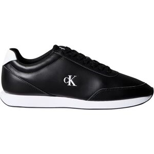 Calvin Klein Baskets Homme Retro en Cuir, Noir (Black/Bright White), 42 - Publicité Calvin Klein Baskets Homme Retro en Cuir, Noir (Black/Bright White), 42 - Publicité
