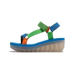 Fly London YEFA726FLY, Sandal Femme Chaussures, GREY/MULTICOLOR/ARMY GREEN, 38 - Publicité Fly London YEFA726FLY, Sandal Femme Chaussures, GREY/MULTICOLOR/ARMY GREEN, 38 - Publicité