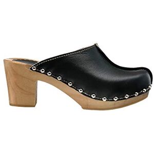 ESTRO Sabots Femme en Cuir Chaussures Hôpital Mules Femmes Sabots Orthopédiques CDL03 (Noir, 39) - Publicité ESTRO Sabots Femme en Cuir Chaussures Hôpital Mules Femmes Sabots Orthopédiques CDL03 (Noir, 39) - Publicité