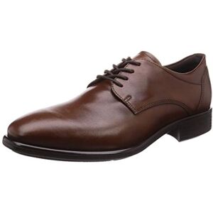 ECCO Citytray Plain Toe Tie, Tissu Oxford, Cognac, - Publicité ECCO Citytray Plain Toe Tie, Tissu Oxford, Cognac, - Publicité