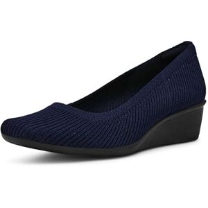 Anne Klein Escarpins à Talon compensé Wisher pour Femme, Bleu Marine, 35.5 EU - Publicité Anne Klein Escarpins à Talon compensé Wisher pour Femme, Bleu Marine, 35.5 EU - Publicité