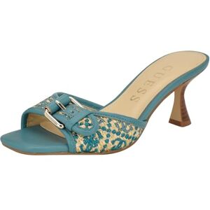 Guess Sandales à talons Dista pour femme, Logo bleu clair 450, 39 EU - Publicité Guess Sandales à talons Dista pour femme, Logo bleu clair 450, 39 EU - Publicité