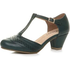 Ajvani Femmes Talon Moyen découper Chaussures Richelieu Escarpins Pointure 6 Bleu Vert 39 EU - Publicité Ajvani Femmes Talon Moyen découper Chaussures Richelieu Escarpins Pointure 6 Bleu Vert 39 EU - Publicité