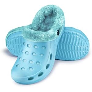 ESTRO Chaussons Femme Hiver Chaud Sabot Fourré Homme Sabot Jardin Fourre Chaussons Homme Hiver Chaud (36, Bleu) - Publicité ESTRO Chaussons Femme Hiver Chaud Sabot Fourré Homme Sabot Jardin Fourre Chaussons Homme Hiver Chaud (36, Bleu) - Publicité