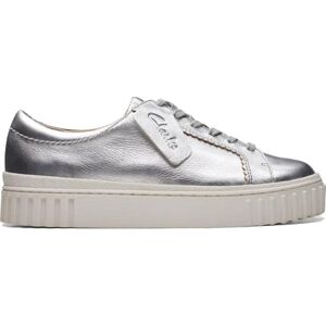 Clarks Baskets Mayhill Walk pour femme, Argenté, 8 Wide - Publicité Clarks Baskets Mayhill Walk pour femme, Argenté, 8 Wide - Publicité