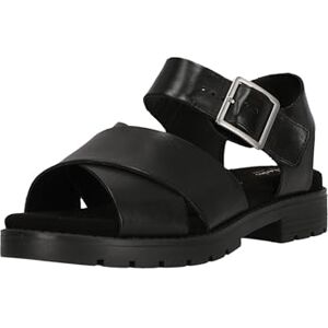 Clarks Femme Orinoco Cross Sandale, Black Leather, 38 EU - Publicité Clarks Femme Orinoco Cross Sandale, Black Leather, 38 EU - Publicité