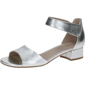 CAPRICE Sandales à talon femme en cuir avec brides, Argent (Silver Metal.), 38 EU - Publicité CAPRICE Sandales à talon femme en cuir avec brides, Argent (Silver Metal.), 38 EU - Publicité
