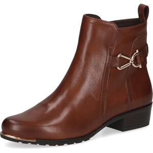 CAPRICE Bottines femme en cuir petit talon, Marron (Cognac Nappa), 37,5 EU - Publicité CAPRICE Bottines femme en cuir petit talon, Marron (Cognac Nappa), 37,5 EU - Publicité