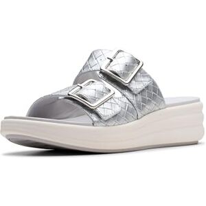 Clarks Sandales à enfiler avec boucle pour femme, Argenté métallique, 36 EU - Publicité Clarks Sandales à enfiler avec boucle pour femme, Argenté métallique, 36 EU - Publicité