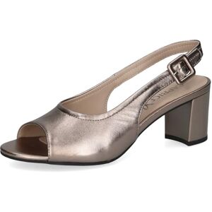 CAPRICE sandale femme à talon en cuir, Métallisé (BROWN METALLIC), 37,5 EU - Publicité CAPRICE sandale femme à talon en cuir, Métallisé (BROWN METALLIC), 37,5 EU - Publicité