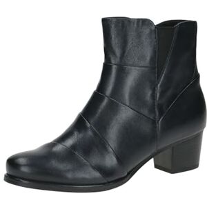CAPRICE Bottines femme à talons en cuir à fermeture éclair, Bleu (Ocean Nappa), 36 EU - Publicité CAPRICE Bottines femme à talons en cuir à fermeture éclair, Bleu (Ocean Nappa), 36 EU - Publicité