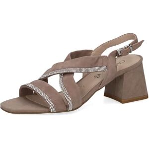 CAPRICE Sandales femme à talon avec strass avec brides, Marron (Mud Comb), 38 EU - Publicité CAPRICE Sandales femme à talon avec strass avec brides, Marron (Mud Comb), 38 EU - Publicité