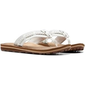 Clarks Femme Fenner Nerice Tongues, Synthétique Blanc cassé, 40 EU - Publicité Clarks Femme Fenner Nerice Tongues, Synthétique Blanc cassé, 40 EU - Publicité