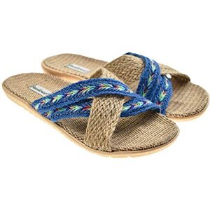 BRASILERAS Sandales Femme Antidérapantes Confortables Chaussures de Plage/Piscine/urbaines Bleu 38/39 EU - Publicité BRASILERAS Sandales Femme Antidérapantes Confortables Chaussures de Plage/Piscine/urbaines Bleu 38/39 EU - Publicité