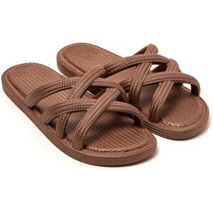 BRASILERAS Tongs Femme Antidérapantes Confortables Chaussures de Plage/Piscine/urbaines Brun 39 EU - Publicité BRASILERAS Tongs Femme Antidérapantes Confortables Chaussures de Plage/Piscine/urbaines Brun 39 EU - Publicité