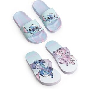 Disney Sandales Lilo & Stitch multicolores pour filles Lot de 2 tongs avec motif Stitch et semelle tie-dye Chaussures de plage pour enfants - Publicité Disney Sandales Lilo & Stitch multicolores pour filles Lot de 2 tongs avec motif Stitch et semelle tie-dye Chaussures de plage pour enfants - Publicité