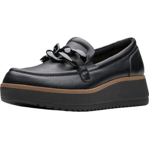 Clarks Mocassins Zylah May pour femme, cuir noir, 38 EU - Publicité Clarks Mocassins Zylah May pour femme, cuir noir, 38 EU - Publicité