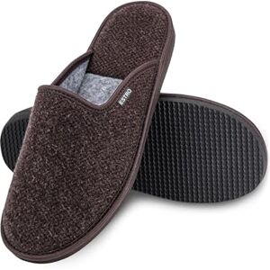 ESTRO Chausson Homme Pantoufles Hommes Pantoufle Homme Mules Chaussons pour Hommes F17 (41, Marron) - Publicité ESTRO Chausson Homme Pantoufles Hommes Pantoufle Homme Mules Chaussons pour Hommes F17 (41, Marron) - Publicité
