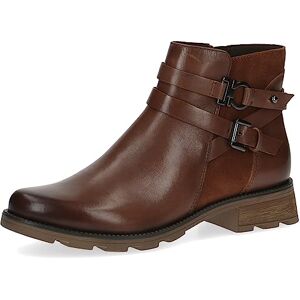 CAPRICE Bottines femme sans talon Airmotion en cuir Plates Largeur G, Marron (Cognac Comb), 37,5 EU - Publicité CAPRICE Bottines femme sans talon Airmotion en cuir Plates Largeur G, Marron (Cognac Comb), 37,5 EU - Publicité