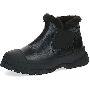 CAPRICE Bottines femme sans talon Climotion en cuir Doublées Largeur G, Noir (Black Nappa), 38 EU - Publicité CAPRICE Bottines femme sans talon Climotion en cuir Doublées Largeur G, Noir (Black Nappa), 38 EU - Publicité