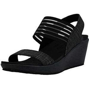 Skechers Femme Rumbers-Sci FI Sandale cale, Noir, 39.5 EU - Publicité Skechers Femme Rumbers-Sci FI Sandale cale, Noir, 39.5 EU - Publicité
