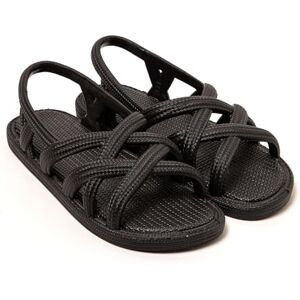 BRASILERAS Sandales Femme Antidérapantes Confortables Chaussures de Plage/Piscine/urbaines Noir 39 EU - Publicité BRASILERAS Sandales Femme Antidérapantes Confortables Chaussures de Plage/Piscine/urbaines Noir 39 EU - Publicité