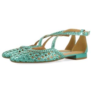 GIOSEPPO Femme Bailarinas Piel Con Trenzados Para Mujer Leskovic Ballerines, Bleu Aqua, 40 EU - Publicité GIOSEPPO Femme Bailarinas Piel Con Trenzados Para Mujer Leskovic Ballerines, Bleu Aqua, 40 EU - Publicité