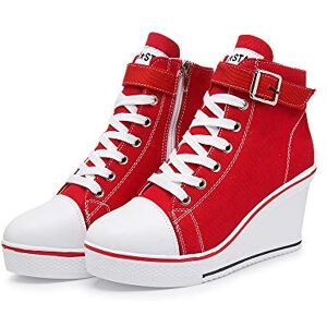 siphly Baskets Compensées Tendance 35-43 EU Femme Baskets Compensées Chaussure de Sport Marche Fitness Sneakers Basses Compensées 8 cm, 10 Rouge, 40 EU - Publicité siphly Baskets Compensées Tendance 35-43 EU Femme Baskets Compensées Chaussure de Sport Marche Fitness Sneakers Basses Compensées 8 cm, 10 Rouge, 40 EU - Publicité