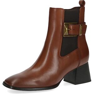 CAPRICE Bottines femme à talon en cuir Talon bloc Largeur G, Marron (Cognac Nappa), 39 EU - Publicité CAPRICE Bottines femme à talon en cuir Talon bloc Largeur G, Marron (Cognac Nappa), 39 EU - Publicité