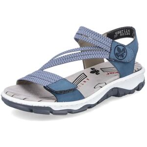Rieker Femme Sandales 68871, Dame Sandales Fines,Chaussure d'été,Sandale d'été,Confortable,Plate,Bleu (Blau / 14),41 EU / 7.5 UK - Publicité Rieker Femme Sandales 68871, Dame Sandales Fines,Chaussure d'été,Sandale d'été,Confortable,Plate,Bleu (Blau / 14),41 EU / 7.5 UK - Publicité