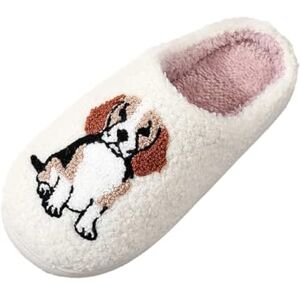 Allbestop Bottines pour Talon Sexy Dégagement Chaussons d'intérieur Confortables et Doux pour Femmes, Chaussures de Maison à Motif de Chien Dessin animé Appartements Femmes Habillés (Blanc,39) - Publicité Allbestop Bottines pour Talon Sexy Dégagement Chaussons d'intérieur Confortables et Doux pour Femmes, Chaussures de Maison à Motif de Chien Dessin animé Appartements Femmes Habillés (Blanc,39) - Publicité