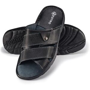 ESTRO Sandales Homme Cuir Été Mules Homme Cuir Été Sandale Hommes avec Semelle Antidérapante (46 EU, Noir) - Publicité ESTRO Sandales Homme Cuir Été Mules Homme Cuir Été Sandale Hommes avec Semelle Antidérapante (46 EU, Noir) - Publicité