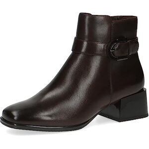 CAPRICE Bottines femme à talon en cuir petit talon Largeur G, Marron (Dk Brown Nappa), 36 EU - Publicité CAPRICE Bottines femme à talon en cuir petit talon Largeur G, Marron (Dk Brown Nappa), 36 EU - Publicité