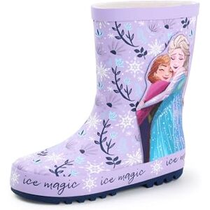 Disney Frozen Bottes de Pluie pour Filles Bottes de Pluie Enfant avec Personnages Elsa & Anna en Violet Bottes en Caoutchouc Résistantes à l'Eau avec Imprimé Flocons de Neige et Floral pour Enfant - Publicité Disney Frozen Bottes de Pluie pour Filles Bottes de Pluie Enfant avec Personnages Elsa & Anna en Violet Bottes en Caoutchouc Résistantes à l'Eau avec Imprimé Flocons de Neige et Floral pour Enfant - Publicité