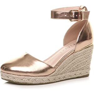 Ajvani Femmes talon compensé moyen espadrille sangle de cheville sandales à plateforme pointure 7 40 - Publicité Ajvani Femmes talon compensé moyen espadrille sangle de cheville sandales à plateforme pointure 7 40 - Publicité
