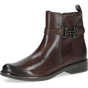 CAPRICE Bottines femme en cuir avec boucle décorative, Marron (Dk Brown Comb), 41 EU - Publicité CAPRICE Bottines femme en cuir avec boucle décorative, Marron (Dk Brown Comb), 41 EU - Publicité